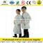Poly/cotton antistatic smock,5mm grid Cleanroom ESD smock