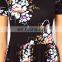 Short Sleeve Clothing Vintage Tapestry Floral Party Dress