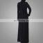 white striped hooded zipper activewear jersey abaya sports abaya for women