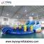 Waterworld Theme Aqua park inflatable water slide with pool for kids