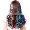 Colorful Straight Hair Extension Clip On In Hair Extension