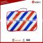 Alibaba supplier wholesale Promotional stripe PVC makeup case