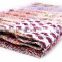 Indian Latest Patchwork Kantha Quilt Bedspread Throw Cotton Queen Size Blanket