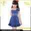 Hot selling 2016 new fashion design denim kids dresses