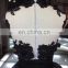 1A137 Glamourpuss Temptation Of Black Night Puffy Gown Bare Back Flower Corset Evening Dresss 2016