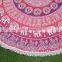 High Quality Cheap Wholesale Cotton Handmade Round Beach Towel