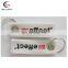 Promotional custom silk screen printed logo felt keychain with kering