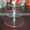 Acrylic 3 layers rotating cake display