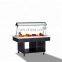 Upright Open Cooler For Vegetable And Fruit In Supermarket Salad Bar Refrigerator