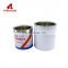 Round airtight tin can quart containers open head pvc