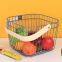 New Stainless Steel Drain Basket Metal Fruit Basket /Portable Vegetable Mesh Snack Basket