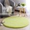 Household modern shaggy cashmere bedroom play rabbit fur rug carpet round