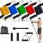 Resistance Bands Custom Logo Adjustable 11 Pcs Elastic Fitness Exercise Band Resistance