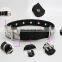 Factory direct pet supplies large and small luminous USB charging dual fiber LED light dog collar