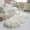 Wholesale different shape sheepskin animal white fur carpet for living room
