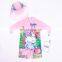 Baby Girl  Swimsuit With Hat Custom Swimwear One Piece Swimsuit