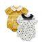 Summer Newborn Clothes 0-3Y Baby's Bodysuit Short Sleeve Baby Girl's Twins Clothes Little Lapel Polka Dot Baby Girl Clothes Baby