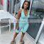 2020 Hot Sales Women Summer Bodycon Sportswear Jumpsuit Ladies Solid Color V-Neck Short Playsuit Women Clothing