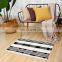 Wholesale Home Decor Fashion Cotton Woven Floor Mat Black And White Checkered Rugs for Bedroom