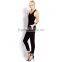 Fashion cross design sleeveless backless women jumpsuit