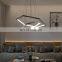 Living room chandelier simple modern atmosphere household LED creative personality dining room ring hall net red ceiling lamps