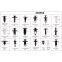 Automotive Plastic Fasteners Car Accessories, Interior Push Type Retainer Clips