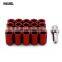 Guangzhou Supplier Wheel Parts Racing Inner Hexagon M12x1.25 Titanium Iron Wheel Lock Lug Nut, Locking Wheel Nut Set