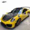 GT2 RS style body kit for Porsche Carrera 911 991 front bumper rear bumper side skirts and rear spoiler for Carrera 991