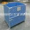 PVC coated roll metal storage cages with 4 wheels