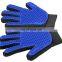 Pet hair remover pet Cleaning Brush Rubber Five Fingers Deshedding Pet grooming gloves For Dog Animals Bathing