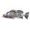 15cm 54g  8colors 3D simulation usb knotty fish electric bait bionic