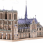 3D Puzzle for Adults Moveable Notre Dame de Paris Church Model Kits Large Challenge French Cathedral Brain Teaser Architecture Building Puzzles