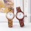 BOBO BIRD Ladies Watch with Wooden Band Waterproof Timepieces Quartz Wristwatch in Bamboo Gift Box Engrave Logo OEM