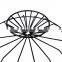 K&B hot sale high quality modern style round shape black metal fruit basket stand bowl