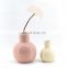 yellow cute handmade porcelain ball sublimation vases ceramic decoration for flowers