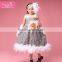 Dancing Stylish Baby Girls Casual Long Feather Grey Dress for cheap Party Wholesale