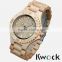 Men's Eco-friendly Health Maple Wood Watch Bewell Datejust Wooden Wrist Watch