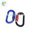 UIAA certificate  25kn gold black custom logo oem accepted O shaped safety climbing aluminum carabiner hook