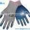 White Nylon Blue Nitrile Coated Work Gloves Cheap