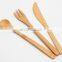Bamboo Design Disposable Cutlery/ Wholesale Bamboo Knife Fork Spoon Cutlery Set