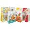 Kraft paper stand-up printed pouch flat bottom plastic zipper bag packaging snack food grade aluminum foil paper window pouches