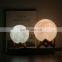 3D Moon Lamp Printing With 16 Colors RGB Remote Control  Amazon Hot sale For Kid Halloween Gift