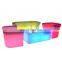 Luminous Outdoor Furniture For Garden party event garden patio plastic led bar stool furniture table and chair sofa set