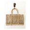 NET SEAGRASS RECTANGLE BASKETS Seagrass Handbag 100% Nature Straw Woven Tote Bag Wholesale