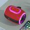 Portable Led Rgb Light Blue Mobile Music Mini Blue Tooth Woofer Smart rgb Gaming Wireless Speaker Box With Led Lights