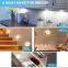 Rechargeable infrared light-controlled human body induction cabinet lamp two-color round wardrobe bedside induction lamp