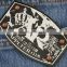 Cost price top sell jeans label leather patches