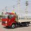 howo 4*2 2T crane truck gets up with the heavy and transport vehicle truck with loading crane