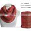 100 acrylic knitted scarf winter warm geometry pattern woman infinity loops