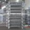 Stacking foldable wire mesh container with lid